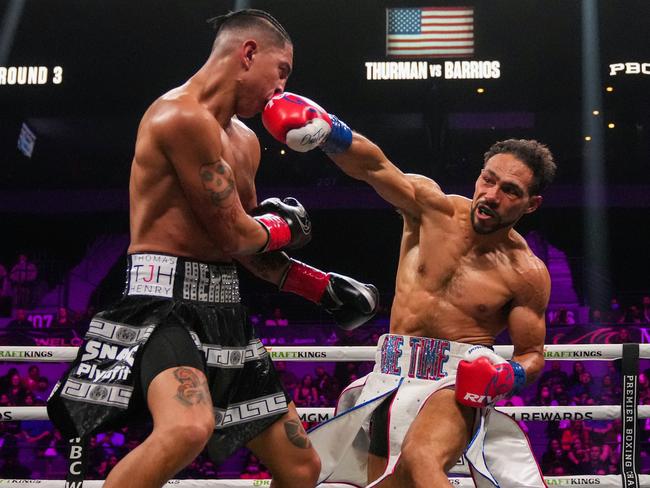 Thurman (R) is on a mission to prove he’s still relevant. Picture: Getty Images