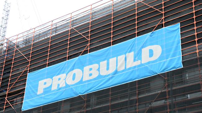 Recent company collapses include that of Probuild. Picture: NCA NewsWire / Andrew Henshaw