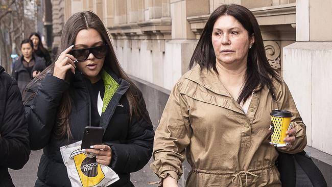 Roberta Williams (right) with daughter Dhakota. Picture: AAP