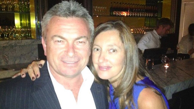 Borce Ristevski and his wife in happier times.