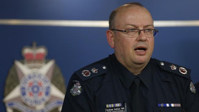 Chief Commissioner Graham Ashton speaking after the rampage.