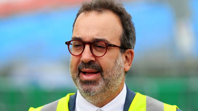 Industry Support Minister Martin Pakula, flagging a further announcement relating to sole traders in coming days. Picture: Mark Stewart