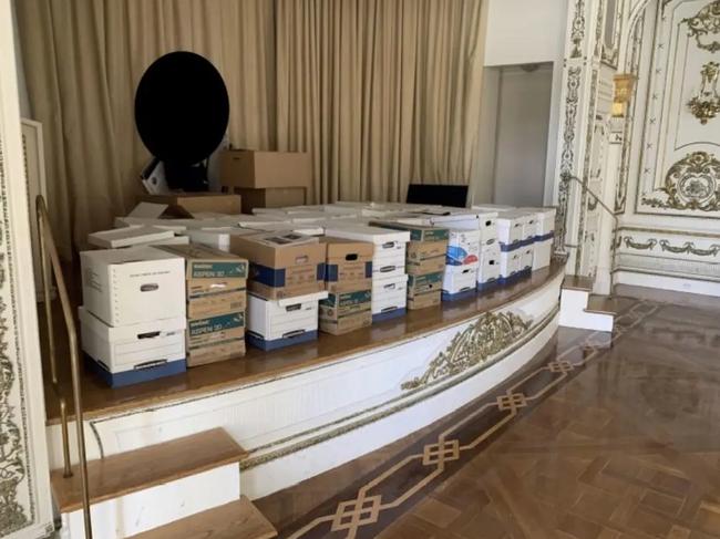 Boxes of classified documents were also stored in the ballroom, according to the indictment. Picture: Department of Justice