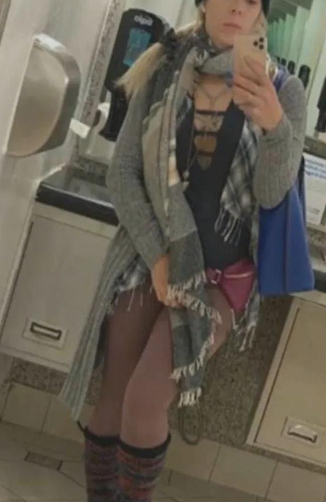 The frequent flyer wanted to be comfortable for the flight. Picture: CBS4