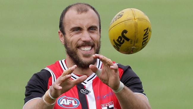 St Kilda’s Fraser Gehrig won the Coleman Medal twice. Picture: George Salpigtidis