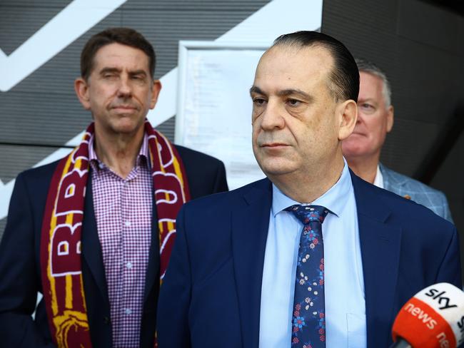 ARL Commission chair Peter V'landys says a fifth Queensland team is a genuine possibility for expansion if talks with the WA Government over a Perth team collapse. Picture: David Clark