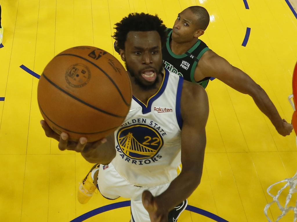 NBA Finals 2022 Golden State Warriors vs Boston Celtics Andrew Wiggins rise dunk CODE Sports