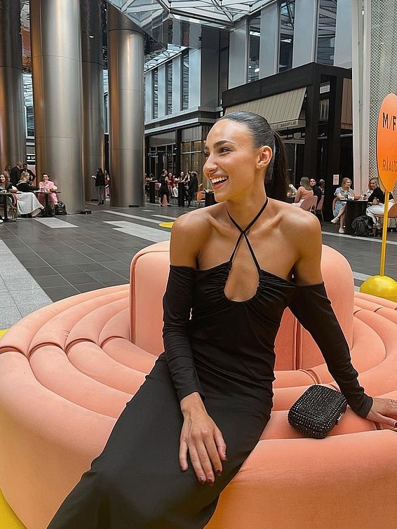 She shared snaps of her outfit to Instagram with many describing it as ‘incredible’ and ‘elegant’. Picture: Instagram/tayla.damir