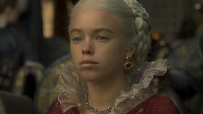 Aussie star Milly Alcock plays a young Rhaenyra in all 10 episodes. Picture: BINGE/HBO