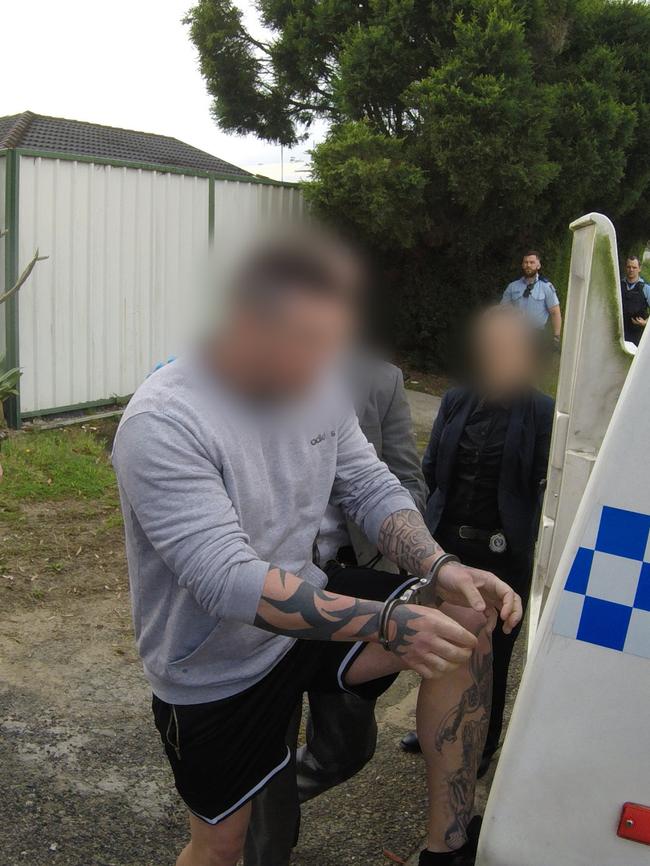 Four charged with alleged involvement in a large drug syndicate. Images supplied by NSW POLICE