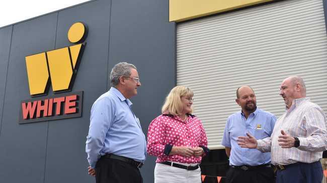 POWER SURGE: Simon Kay, Ann Leahy, Craig White and Michael Hart discuss upcoming changes to electricity tariffs. Picture: Meg Gannon