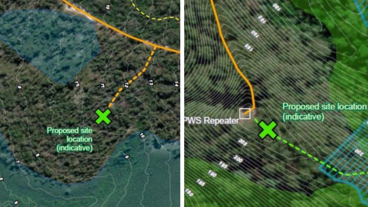 Proposed site changes for the Cooloola Great Walk ecotourism project.