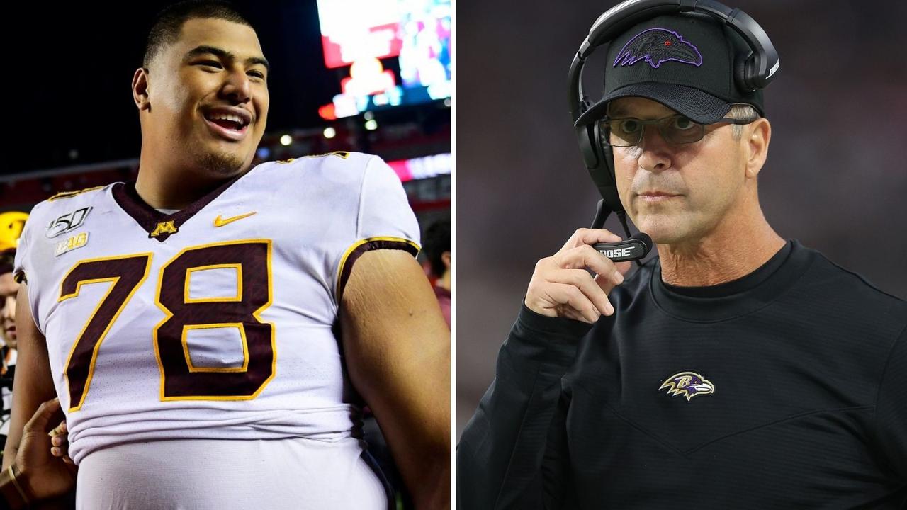 Australian NFL star Daniel Faalele gets rave reviews from Baltimore Ravens  coach in preseason