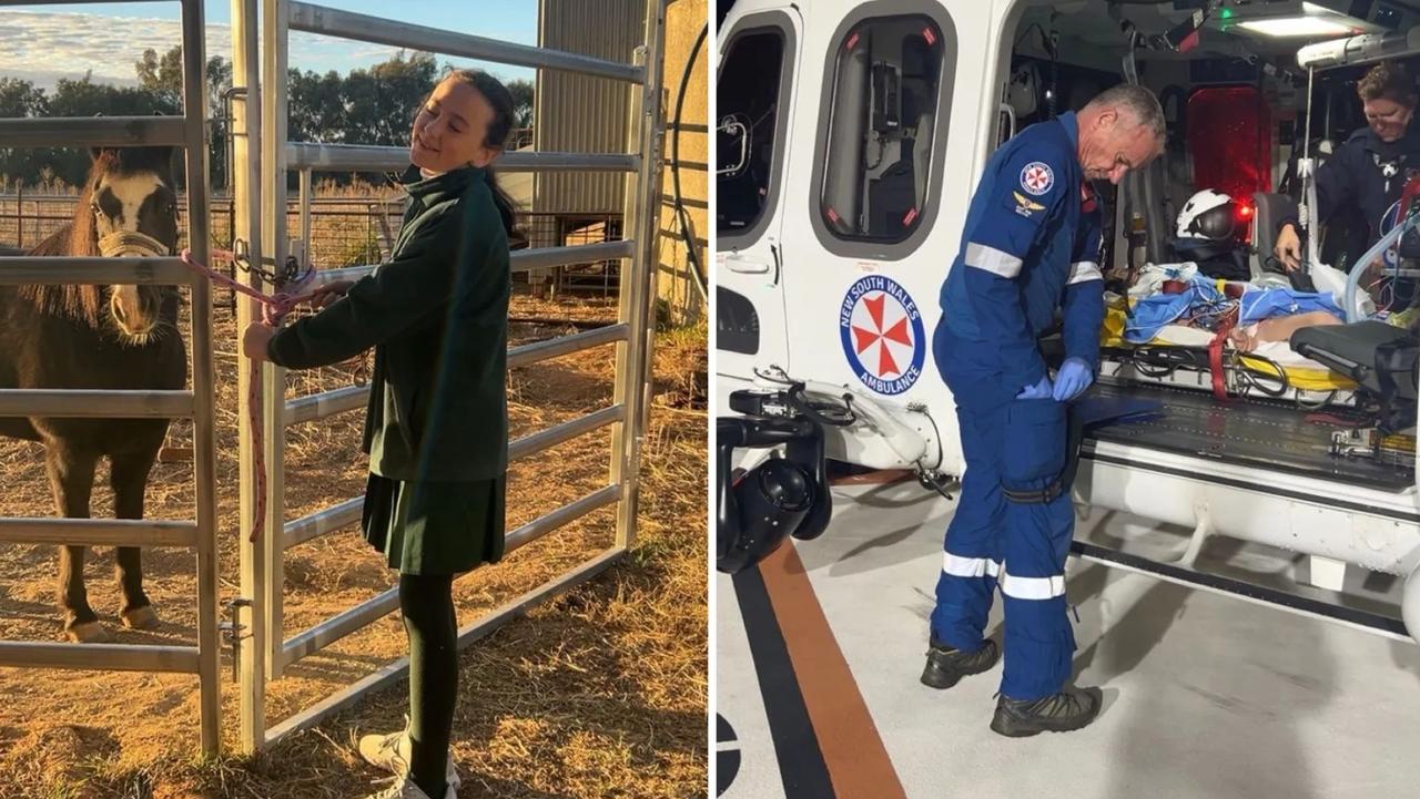Girl, 10, fights for life after horse riding accident