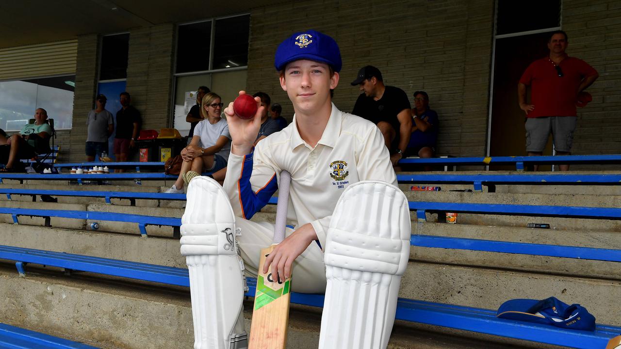 Marist college player Billy Nuss took 6 wickets. Saturday February 12, 2022. Picture, John Gass