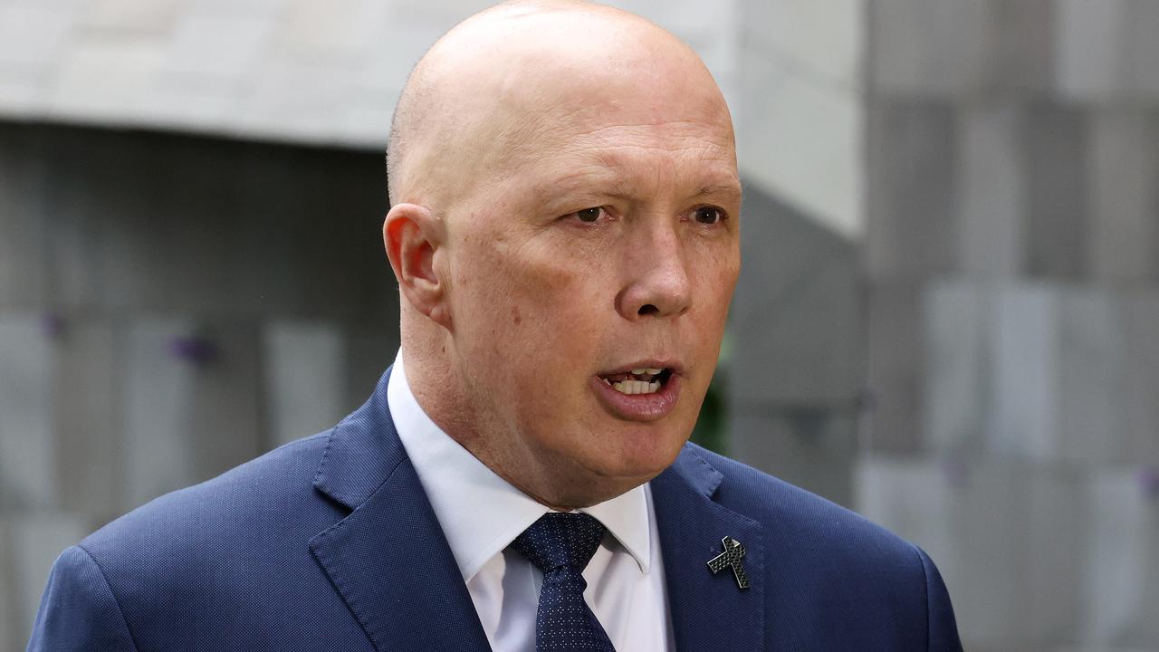 Peter Dutton says Australia could end up like the UK. Picture: Liam Kidston