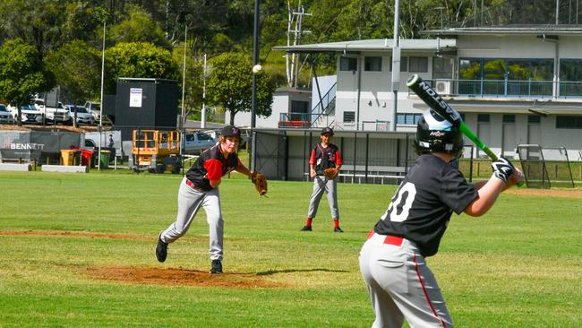 North's Baseball Club number 52 pitching to launch the 75th season for the established Lismore club is Joe Price. Picture: Cath Piltz