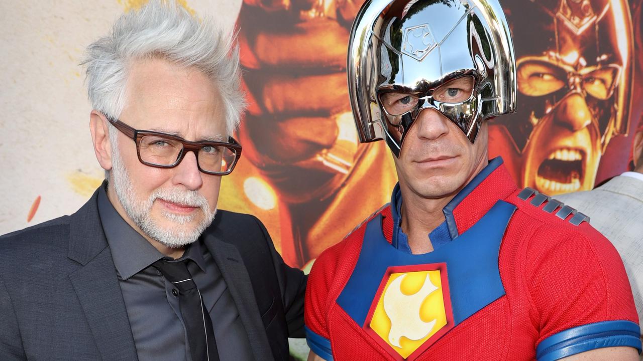 James Gunn and John Cena at the premiere of The Suicide Squad in Los Angeles this month. Picture: Kevin Winter/Getty Images