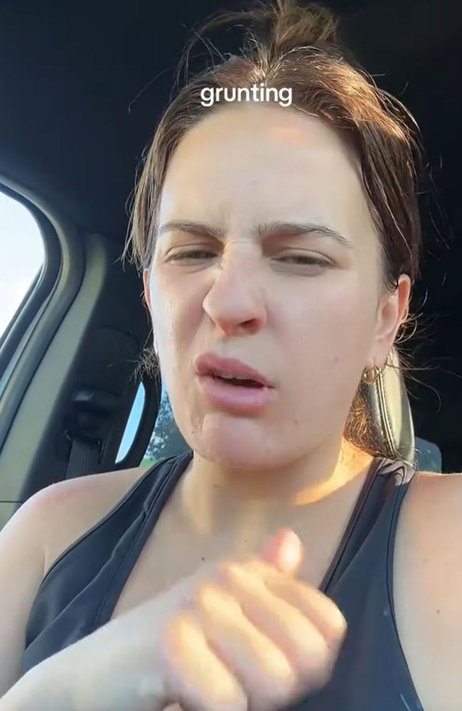 A woman complained about a loud man in her pilates class. Picture: TikTok