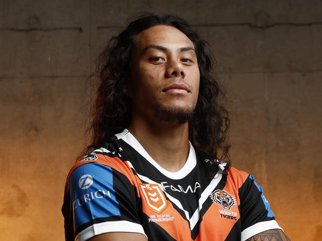 DAILY TELEGRAPH 8TH JANUARY 2025WARNING - EMBARGOED - TALK TO DAILY TELEGRAPH PICTURE DESK BEFORE USEPictured is new Wests Tigers NRL player Jerome Luai ahead of the 2025 NRL season.Picture: Richard Dobson