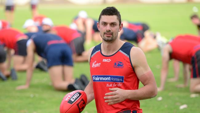 Alex Georgiou has returned to the Hills to play for Lobethal. Picture: Mark Brake