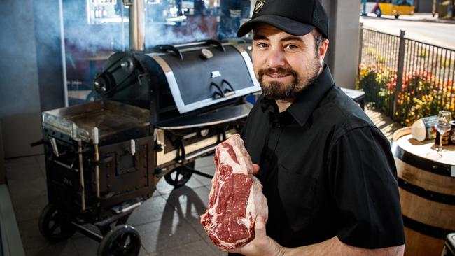 10/9/2019 Rik Carr at his new diner, bar and butcher The home of low and slow in Brompton.