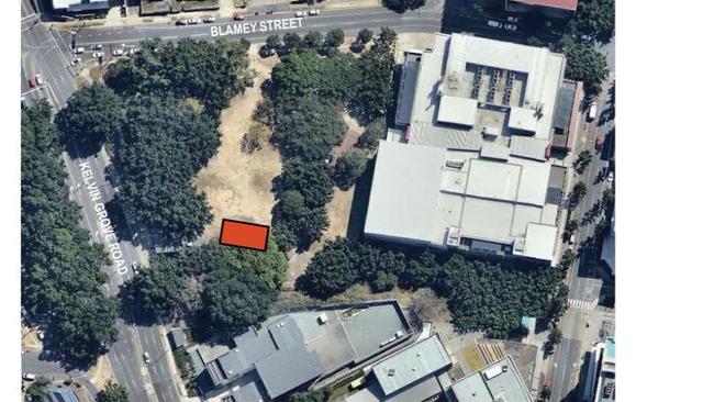 Plans for a permanent outdoor cinema at Kelvin Grove. Plans by City Planning, BCC