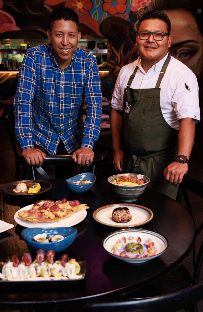 Luis Guzman and Hector Chung at Lima. Picture: Justin Lloyd.