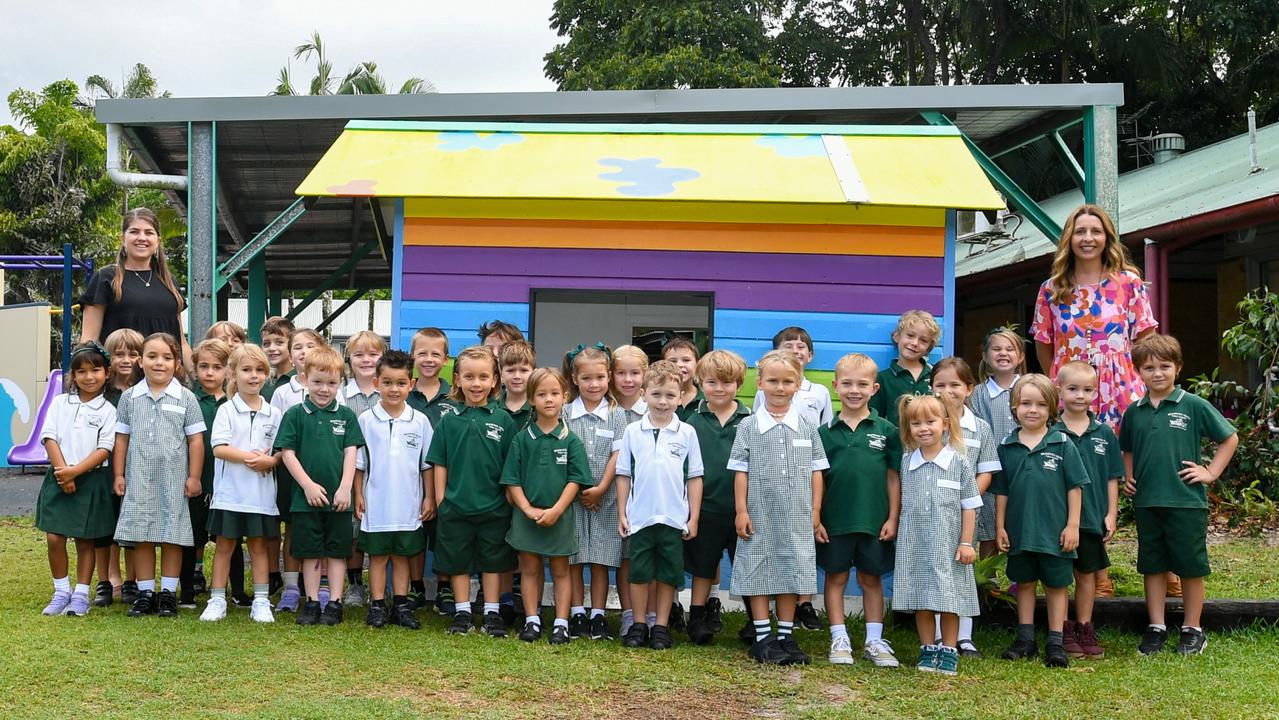 Brunswick Heads Public School Kindergarten 2023: Sofia Bonacina-Kelleher, Connor Brown, Amelie Burrows, Harvey Carr, Bowie De Villeneuve, Angus Graham, Kian Hart, Jaxon Holmes, Ivy Irwin, Parker Johnson, Mickey Jones, Sana Kelly, Ezra Kerr, Kaelum King, Lily Mcpherson, Sage Moseley, Arlo O'Connell, Aliyah Ormsby, Nash Parker, Phoenix Preston, Indigo Pugatch, Remo Ravelli, Evie Reardon, Eva Richardson, Mabel Sampson, Ennid Schnyder, Harrison Scott, Mabel Tooth, Phoenix Walker Hook, Jude Watson, Jesse West, Banjo Wilks with Teachers Miss Ella French and Mrs Nicole Oxley.