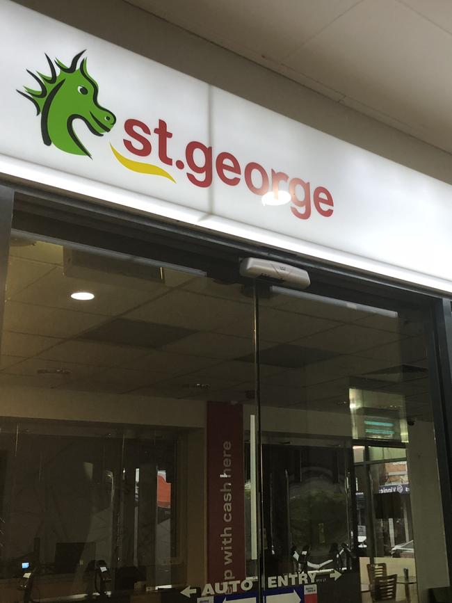 St George bank shut at Wentworthville last year.