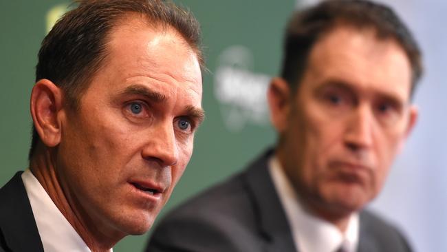 Justin Langer got James Sutherland’s ringing endorsement.