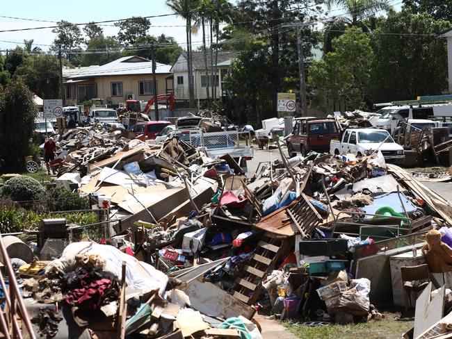Phyllis St in South Lismore on March 7 last year. Picture: Jason O'Brien