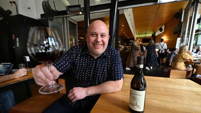 ‘You wouldn’t initially think someone would pay $100, $200 or more for a glass of wine, but they are doing that. People are drinking less, but drinking better,’ says Cru Bar + Cellar’s Chris Walker. Lyndon Mechielsen