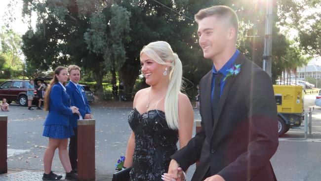 Jada Colishaw and Kyal Pitchford at the Hervey Bay State High School formal.