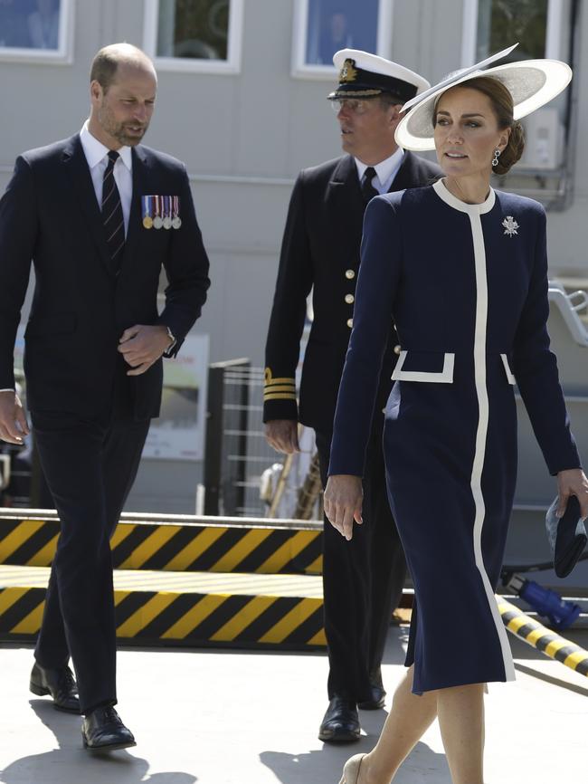 The Prince and Princess of Wales in Glasgow, Scotland. Picture: Andy Barr / The Scottish Sun / AP