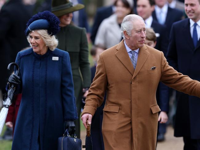 King Charles III and Queen consort Camilla hosted the family for the first time since the Queen’s death. Picture: Stephen Pond/Getty Images