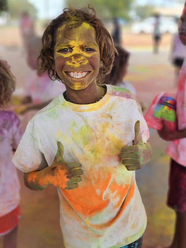 Lajamanu kids are excited to head back to school in 2024. Picture: Lajamanu School