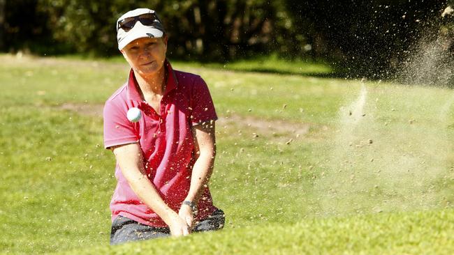 Playing a round at Marrickville Golf Club.