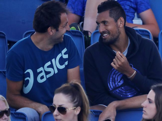 Australian Open tennis wildcard playoff at Melbourne Park. Day 1. Nick Kyrgios with Mariko Matosevic: Michael Klein