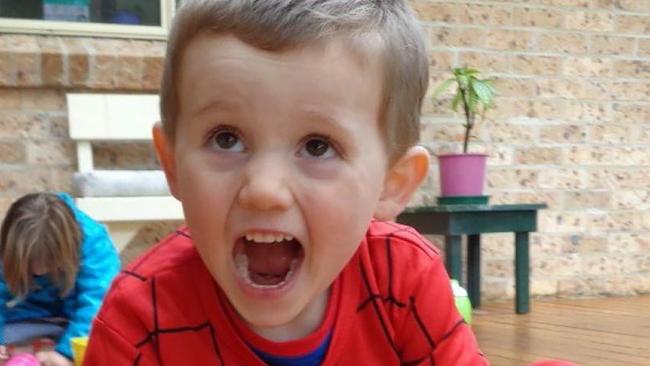 EMBARGO FOR TWAM 4 DEC 2021. New photo of Missing  boy William Tyrrell wearing  the actual Spiderman suit in which he disappeared in. Exhibit image released by the William tyrrell Inquest. Supplied