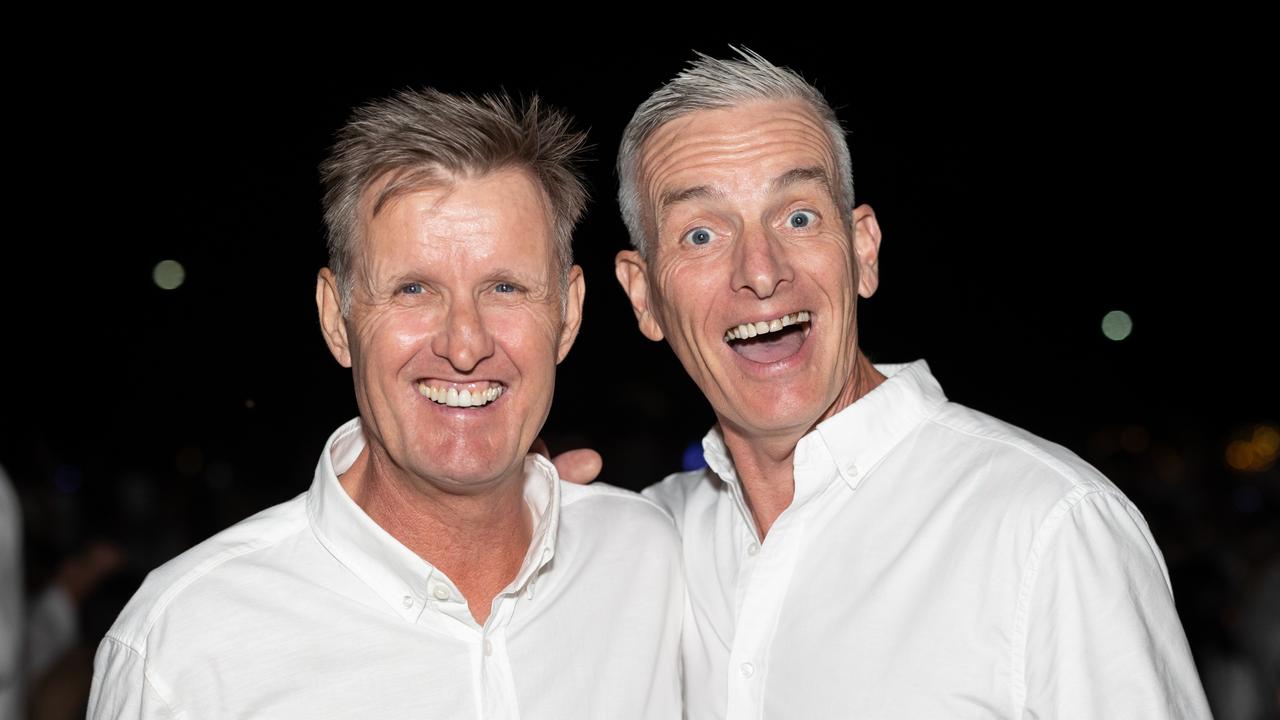 Will Turner and Zander Grant. The Pulse for DÃ&#131;Â®ner en Blanc Gold Coast at Broadbeach Park on April 22, 2023. Picture: Celeste Humphrey