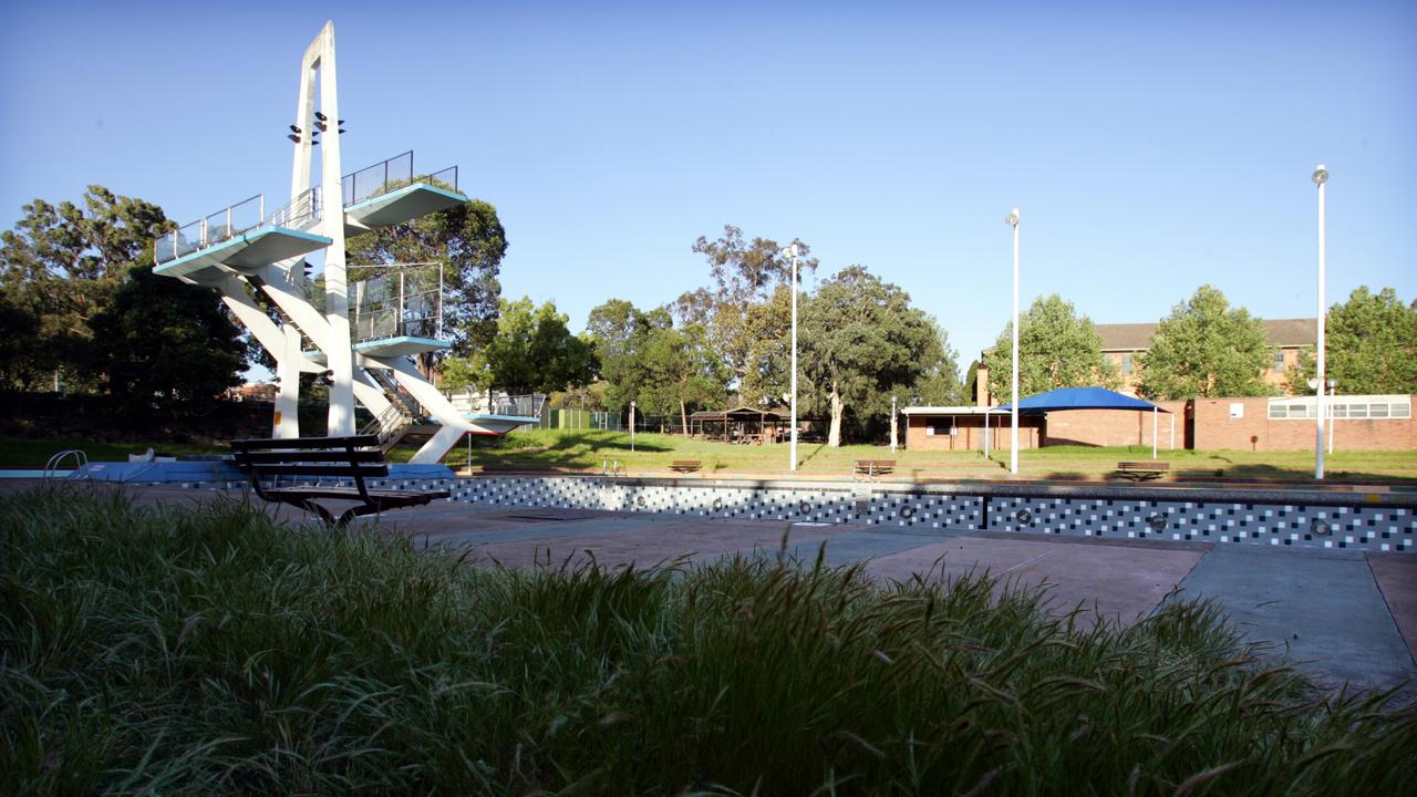 A dilapidated Parramatta War Memorial Swimming Centre before the spruce-up.