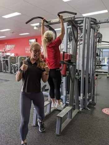 Sandie Judd and Rebeka Foley working out at Snap Fitness Lismore. Contributed: Snap Fitness Lismore.