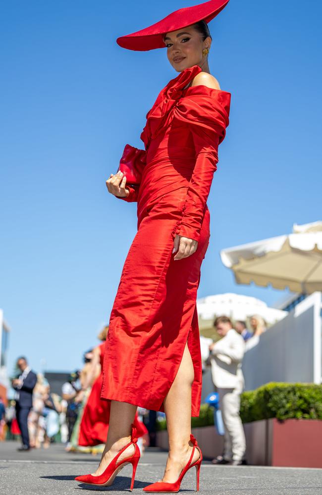 Rogers, pictured at Flemington Racecourse on Melbourne Cup Day, says she wasn’t that fulfilled from just taking photos or going to events. Picture: Jason Edwards