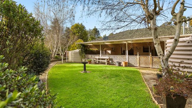 A well-maintained backyard.