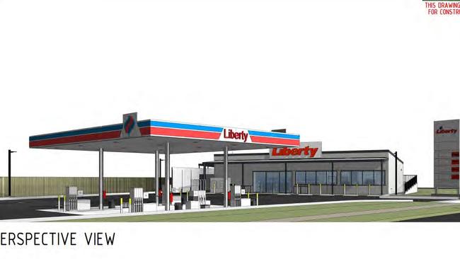 New plans have been revealed for the approved service station for Wondai. Image: SBRC.