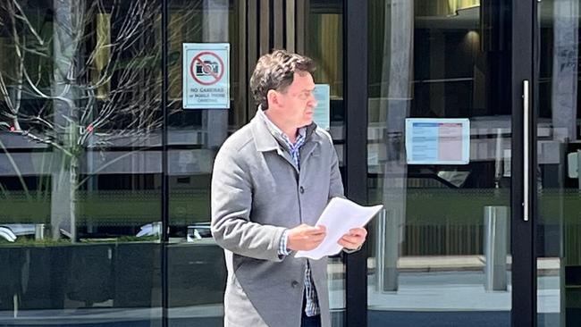 <font><font>Andrew John Whitehead Leaves the ACT Law Courts on October 19 after pleading guilty to charges of stalking and trespass. Picture: Julia Kanapathippillai</font></font>