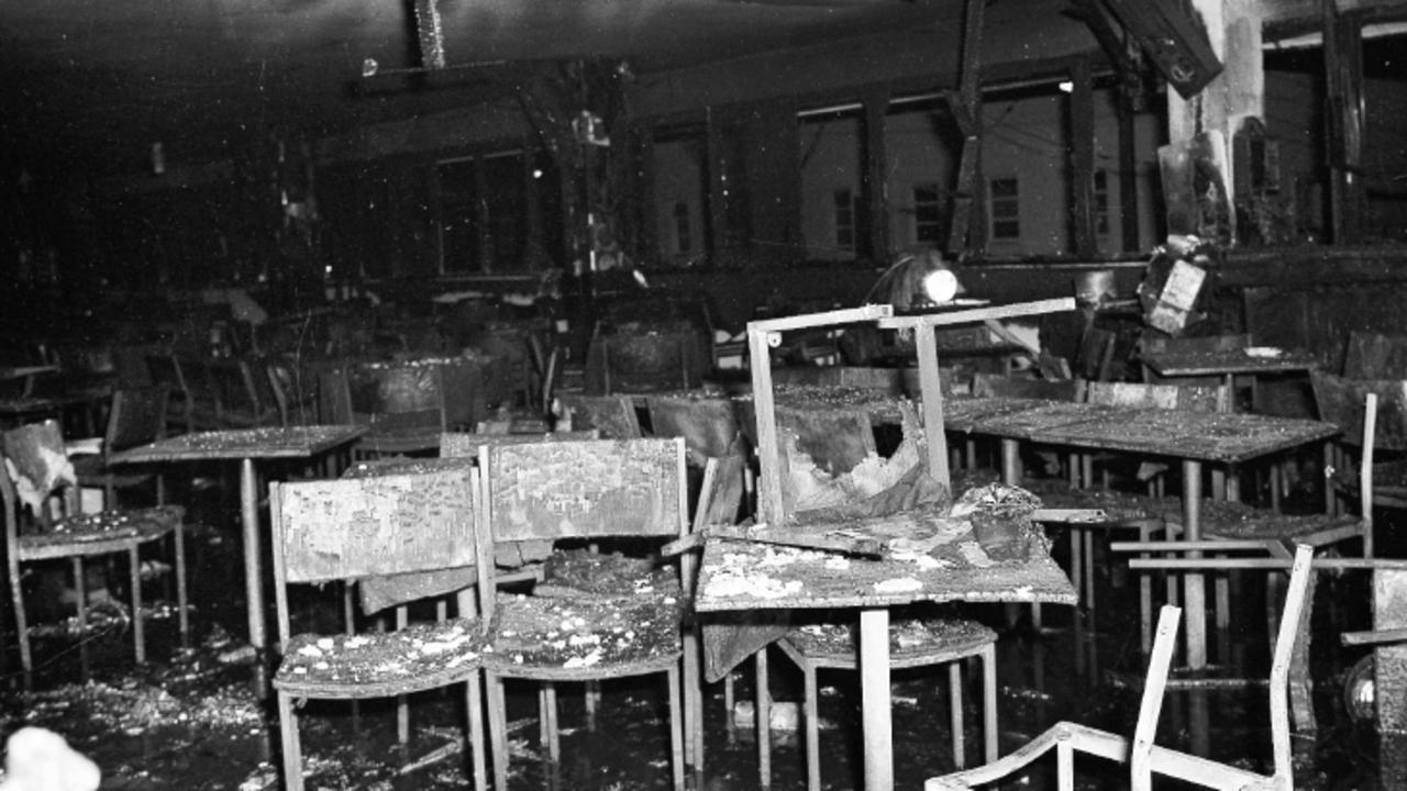 Interior pictures of the Whiskey Au Go Go nightclub taken by police at the time of the fire where 15 people lost their lives.