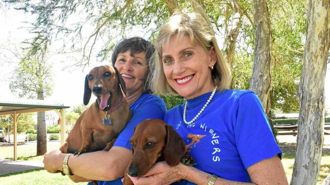 BEST FRIENDS: Natalie Golder (with Audrey) and Amanda Weyman-Jones (with Rosie). Picture: Jorja McDonnell