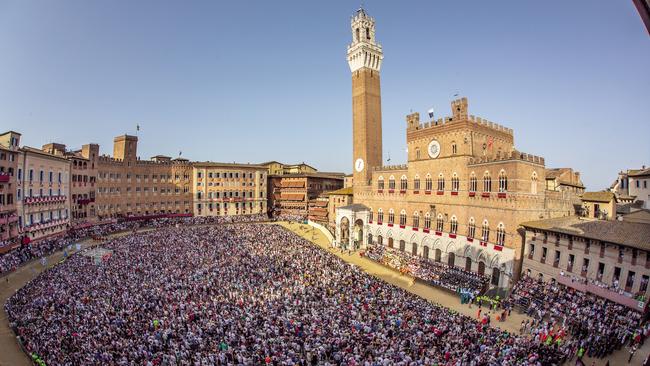 The Palio horse race in Siena, Bellini travel